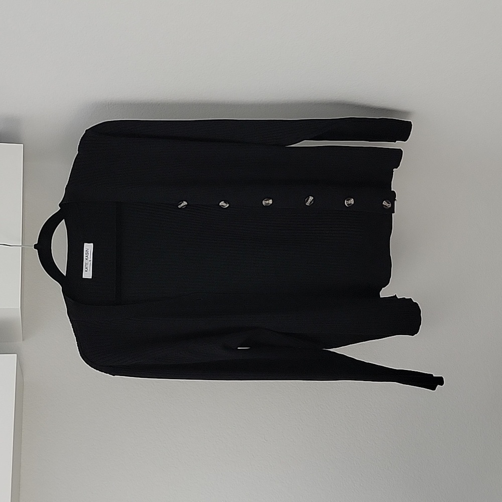 KATE KASIN - Black Cardigan -XL